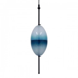 GLOBOSTAR® TEARDROP 01501 Μοντέρνο Κρεμαστό Φωτιστικό Οροφής με Ντουί 3 x G4 AC 220-240V IP20 - Τιρκουάζ - Μ16 x Π16 x Υ66cm