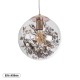GLOBOSTAR® HARPER 01511 Μοντέρνο Κρεμαστό Φωτιστικό Οροφής με Ντουί 1 x E27 AC 220-240V IP20 - Διάφανο & Χάλκινο - Μ25 x Π25 x Υ30cm GLOBOSTAR® HARPER 01511 Μοντέρνο Κρεμαστό Φωτιστικό Οροφής με Ντουί 1 x E27 AC 220-240V IP20 - Διάφανο & Χάλκινο - Μ25 x Π25 x Υ30cm