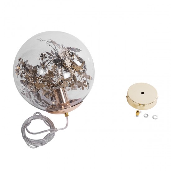 GLOBOSTAR® HARPER 01511 Μοντέρνο Κρεμαστό Φωτιστικό Οροφής με Ντουί 1 x E27 AC 220-240V IP20 - Διάφανο & Χάλκινο - Μ25 x Π25 x Υ30cm GLOBOSTAR® HARPER 01511 Μοντέρνο Κρεμαστό Φωτιστικό Οροφής με Ντουί 1 x E27 AC 220-240V IP20 - Διάφανο & Χάλκινο - Μ25 x Π25 x Υ30cm