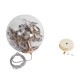 GLOBOSTAR® HARPER 01511 Μοντέρνο Κρεμαστό Φωτιστικό Οροφής με Ντουί 1 x E27 AC 220-240V IP20 - Διάφανο & Χάλκινο - Μ25 x Π25 x Υ30cm GLOBOSTAR® HARPER 01511 Μοντέρνο Κρεμαστό Φωτιστικό Οροφής με Ντουί 1 x E27 AC 220-240V IP20 - Διάφανο & Χάλκινο - Μ25 x Π25 x Υ30cm