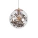 GLOBOSTAR® HARPER 01511 Μοντέρνο Κρεμαστό Φωτιστικό Οροφής με Ντουί 1 x E27 AC 220-240V IP20 - Διάφανο & Χάλκινο - Μ25 x Π25 x Υ30cm GLOBOSTAR® HARPER 01511 Μοντέρνο Κρεμαστό Φωτιστικό Οροφής με Ντουί 1 x E27 AC 220-240V IP20 - Διάφανο & Χάλκινο - Μ25 x Π25 x Υ30cm