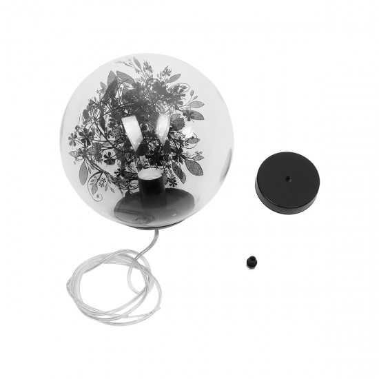 GLOBOSTAR® HARPER 01512 Μοντέρνο Κρεμαστό Φωτιστικό Οροφής με Ντουί 1 x E27 AC 220-240V IP20 - Διάφανο & Μαύρο - Μ25 x Π25 x Υ30cm GLOBOSTAR® HARPER 01512 Μοντέρνο Κρεμαστό Φωτιστικό Οροφής με Ντουί 1 x E27 AC 220-240V IP20 - Διάφανο & Μαύρο - Μ25 x Π25 x Υ30cm