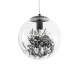GLOBOSTAR® HARPER 01512 Μοντέρνο Κρεμαστό Φωτιστικό Οροφής με Ντουί 1 x E27 AC 220-240V IP20 - Διάφανο & Μαύρο - Μ25 x Π25 x Υ30cm GLOBOSTAR® HARPER 01512 Μοντέρνο Κρεμαστό Φωτιστικό Οροφής με Ντουί 1 x E27 AC 220-240V IP20 - Διάφανο & Μαύρο - Μ25 x Π25 x Υ30cm