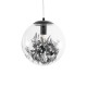 GLOBOSTAR® HARPER 01512 Μοντέρνο Κρεμαστό Φωτιστικό Οροφής με Ντουί 1 x E27 AC 220-240V IP20 - Διάφανο & Μαύρο - Μ25 x Π25 x Υ30cm GLOBOSTAR® HARPER 01512 Μοντέρνο Κρεμαστό Φωτιστικό Οροφής με Ντουί 1 x E27 AC 220-240V IP20 - Διάφανο & Μαύρο - Μ25 x Π25 x Υ30cm
