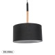 GLOBOSTAR® BRONX 01517 Μοντέρνο Κρεμαστό Φωτιστικό Οροφής με Ντουί 1 x E27 AC 220-240V IP20 - Μαύρο & Μπεζ - Μ35 x Π35 x Υ50cm GLOBOSTAR® BRONX 01517 Μοντέρνο Κρεμαστό Φωτιστικό Οροφής με Ντουί 1 x E27 AC 220-240V IP20 - Μαύρο & Μπεζ - Μ35 x Π35 x Υ50cm