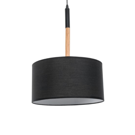 GLOBOSTAR® BRONX 01517 Μοντέρνο Κρεμαστό Φωτιστικό Οροφής με Ντουί 1 x E27 AC 220-240V IP20 - Μαύρο & Μπεζ - Μ35 x Π35 x Υ50cm GLOBOSTAR® BRONX 01517 Μοντέρνο Κρεμαστό Φωτιστικό Οροφής με Ντουί 1 x E27 AC 220-240V IP20 - Μαύρο & Μπεζ - Μ35 x Π35 x Υ50cm