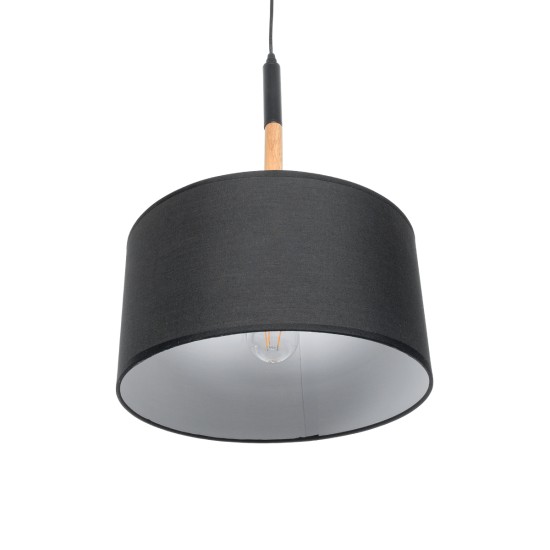 GLOBOSTAR® BRONX 01517 Μοντέρνο Κρεμαστό Φωτιστικό Οροφής με Ντουί 1 x E27 AC 220-240V IP20 - Μαύρο & Μπεζ - Μ35 x Π35 x Υ50cm GLOBOSTAR® BRONX 01517 Μοντέρνο Κρεμαστό Φωτιστικό Οροφής με Ντουί 1 x E27 AC 220-240V IP20 - Μαύρο & Μπεζ - Μ35 x Π35 x Υ50cm