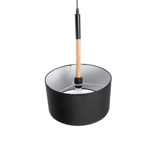 GLOBOSTAR® BRONX 01517 Μοντέρνο Κρεμαστό Φωτιστικό Οροφής με Ντουί 1 x E27 AC 220-240V IP20 - Μαύρο & Μπεζ - Μ35 x Π35 x Υ50cm GLOBOSTAR® BRONX 01517 Μοντέρνο Κρεμαστό Φωτιστικό Οροφής με Ντουί 1 x E27 AC 220-240V IP20 - Μαύρο & Μπεζ - Μ35 x Π35 x Υ50cm