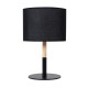 GLOBOSTAR® BRONX 01519 Μοντέρνο Επιτραπέζιο Φωτιστικό Πορτατίφ με Ντουί 1 x E27 AC 220-240V IP20 - Μαύρο & Μπεζ - Μ25 x Π25 x Υ40cm