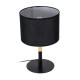 GLOBOSTAR® BRONX 01519 Μοντέρνο Επιτραπέζιο Φωτιστικό Πορτατίφ με Ντουί 1 x E27 AC 220-240V IP20 - Μαύρο & Μπεζ - Μ25 x Π25 x Υ40cm