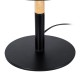 GLOBOSTAR® BRONX 01519 Μοντέρνο Επιτραπέζιο Φωτιστικό Πορτατίφ με Ντουί 1 x E27 AC 220-240V IP20 - Μαύρο & Μπεζ - Μ25 x Π25 x Υ40cm