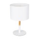 GLOBOSTAR® BRONX 01520 Μοντέρνο Επιτραπέζιο Φωτιστικό Πορτατίφ με Ντουί 1 x E27 AC 220-240V IP20 - Λευκό & Μπεζ - Μ25 x Π25 x Υ40cm GLOBOSTAR® BRONX 01520 Μοντέρνο Επιτραπέζιο Φωτιστικό Πορτατίφ με Ντουί 1 x E27 AC 220-240V IP20 - Λευκό & Μπεζ - Μ25 x Π25 x Υ40cm