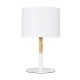 GLOBOSTAR® BRONX 01520 Μοντέρνο Επιτραπέζιο Φωτιστικό Πορτατίφ με Ντουί 1 x E27 AC 220-240V IP20 - Λευκό & Μπεζ - Μ25 x Π25 x Υ40cm GLOBOSTAR® BRONX 01520 Μοντέρνο Επιτραπέζιο Φωτιστικό Πορτατίφ με Ντουί 1 x E27 AC 220-240V IP20 - Λευκό & Μπεζ - Μ25 x Π25 x Υ40cm