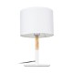 GLOBOSTAR® BRONX 01520 Μοντέρνο Επιτραπέζιο Φωτιστικό Πορτατίφ με Ντουί 1 x E27 AC 220-240V IP20 - Λευκό & Μπεζ - Μ25 x Π25 x Υ40cm GLOBOSTAR® BRONX 01520 Μοντέρνο Επιτραπέζιο Φωτιστικό Πορτατίφ με Ντουί 1 x E27 AC 220-240V IP20 - Λευκό & Μπεζ - Μ25 x Π25 x Υ40cm