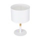 GLOBOSTAR® BRONX 01520 Μοντέρνο Επιτραπέζιο Φωτιστικό Πορτατίφ με Ντουί 1 x E27 AC 220-240V IP20 - Λευκό & Μπεζ - Μ25 x Π25 x Υ40cm GLOBOSTAR® BRONX 01520 Μοντέρνο Επιτραπέζιο Φωτιστικό Πορτατίφ με Ντουί 1 x E27 AC 220-240V IP20 - Λευκό & Μπεζ - Μ25 x Π25 x Υ40cm