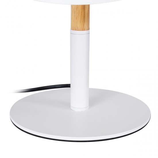 GLOBOSTAR® BRONX 01520 Μοντέρνο Επιτραπέζιο Φωτιστικό Πορτατίφ με Ντουί 1 x E27 AC 220-240V IP20 - Λευκό & Μπεζ - Μ25 x Π25 x Υ40cm GLOBOSTAR® BRONX 01520 Μοντέρνο Επιτραπέζιο Φωτιστικό Πορτατίφ με Ντουί 1 x E27 AC 220-240V IP20 - Λευκό & Μπεζ - Μ25 x Π25 x Υ40cm