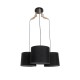 GLOBOSTAR® RAMSON 01525 Μοντέρνο Κρεμαστό Φωτιστικό Οροφής με Ντουί 3 x E27 AC 220-240V IP20 - Μαύρο & Μπεζ - Μ65 x Π65 x Υ20cm GLOBOSTAR® RAMSON 01525 Μοντέρνο Κρεμαστό Φωτιστικό Οροφής με Ντουί 3 x E27 AC 220-240V IP20 - Μαύρο & Μπεζ - Μ65 x Π65 x Υ20cm