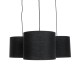 GLOBOSTAR® RAMSON 01525 Μοντέρνο Κρεμαστό Φωτιστικό Οροφής με Ντουί 3 x E27 AC 220-240V IP20 - Μαύρο & Μπεζ - Μ65 x Π65 x Υ20cm GLOBOSTAR® RAMSON 01525 Μοντέρνο Κρεμαστό Φωτιστικό Οροφής με Ντουί 3 x E27 AC 220-240V IP20 - Μαύρο & Μπεζ - Μ65 x Π65 x Υ20cm