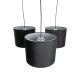 GLOBOSTAR® RAMSON 01525 Μοντέρνο Κρεμαστό Φωτιστικό Οροφής με Ντουί 3 x E27 AC 220-240V IP20 - Μαύρο & Μπεζ - Μ65 x Π65 x Υ20cm GLOBOSTAR® RAMSON 01525 Μοντέρνο Κρεμαστό Φωτιστικό Οροφής με Ντουί 3 x E27 AC 220-240V IP20 - Μαύρο & Μπεζ - Μ65 x Π65 x Υ20cm