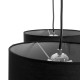 GLOBOSTAR® RAMSON 01525 Μοντέρνο Κρεμαστό Φωτιστικό Οροφής με Ντουί 3 x E27 AC 220-240V IP20 - Μαύρο & Μπεζ - Μ65 x Π65 x Υ20cm GLOBOSTAR® RAMSON 01525 Μοντέρνο Κρεμαστό Φωτιστικό Οροφής με Ντουί 3 x E27 AC 220-240V IP20 - Μαύρο & Μπεζ - Μ65 x Π65 x Υ20cm