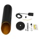 GLOBOSTAR® CARSON 01527 Μοντέρνο Κρεμαστό Φωτιστικό Οροφής με Ντουί 1 x E27 AC 220-240V IP20 - Μαύρο & Χρυσό - Μ10 x Π10 x Υ38cm GLOBOSTAR® CARSON 01527 Μοντέρνο Κρεμαστό Φωτιστικό Οροφής με Ντουί 1 x E27 AC 220-240V IP20 - Μαύρο & Χρυσό - Μ10 x Π10 x Υ38cm
