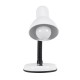 GLOBOSTAR® STUDENT 01531 Μοντέρνο Επιτραπέζιο Φωτιστικό Πορτατίφ με Ντουί 1 x E27 AC 220-240V IP20 - Λευκό & Μαύρο - Μ12 x Π12 x Υ32cm