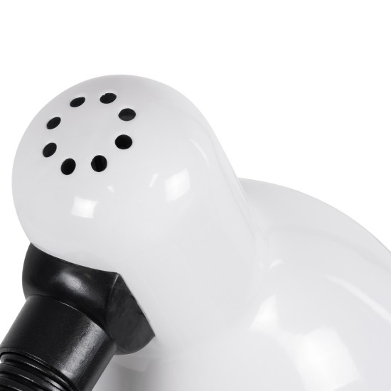 GLOBOSTAR® STUDENT 01531 Μοντέρνο Επιτραπέζιο Φωτιστικό Πορτατίφ με Ντουί 1 x E27 AC 220-240V IP20 - Λευκό & Μαύρο - Μ12 x Π12 x Υ32cm