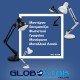 GLOBOSTAR® DESK 01538 Μοντέρνο Επιτραπέζιο Φωτιστικό Πορτατίφ με Ντουί 1 x E27 AC 220-240V IP20 - Μαύρο - Μ15 x Π15 x Υ67cm GLOBOSTAR® DESK 01538 Μοντέρνο Επιτραπέζιο Φωτιστικό Πορτατίφ με Ντουί 1 x E27 AC 220-240V IP20 - Μαύρο - Μ15 x Π15 x Υ67cm