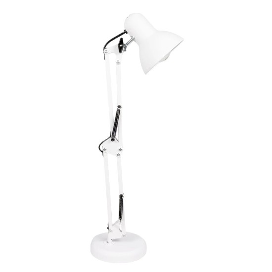 GLOBOSTAR® DESK 01539 Μοντέρνο Επιτραπέζιο Φωτιστικό Πορτατίφ με Ντουί 1 x E27 AC 220-240V IP20 - Λευκό - Μ15 x Π15 x Υ67cm GLOBOSTAR® DESK 01539 Μοντέρνο Επιτραπέζιο Φωτιστικό Πορτατίφ με Ντουί 1 x E27 AC 220-240V IP20 - Λευκό - Μ15 x Π15 x Υ67cm