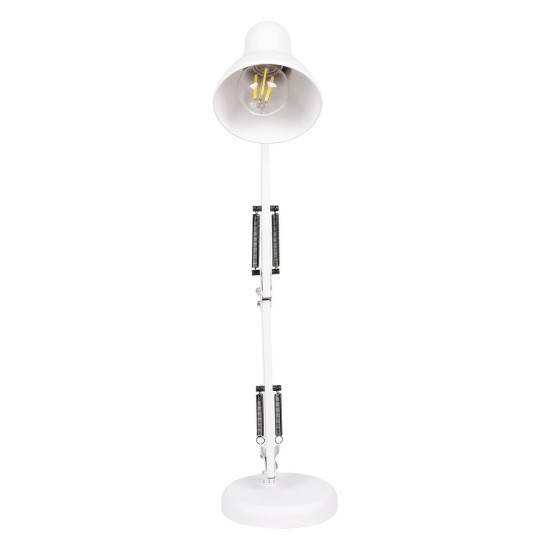 GLOBOSTAR® DESK 01539 Μοντέρνο Επιτραπέζιο Φωτιστικό Πορτατίφ με Ντουί 1 x E27 AC 220-240V IP20 - Λευκό - Μ15 x Π15 x Υ67cm GLOBOSTAR® DESK 01539 Μοντέρνο Επιτραπέζιο Φωτιστικό Πορτατίφ με Ντουί 1 x E27 AC 220-240V IP20 - Λευκό - Μ15 x Π15 x Υ67cm