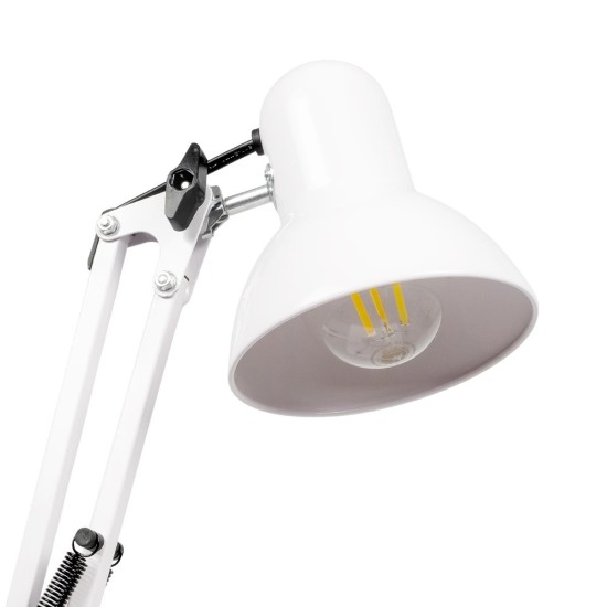 GLOBOSTAR® DESK 01539 Μοντέρνο Επιτραπέζιο Φωτιστικό Πορτατίφ με Ντουί 1 x E27 AC 220-240V IP20 - Λευκό - Μ15 x Π15 x Υ67cm GLOBOSTAR® DESK 01539 Μοντέρνο Επιτραπέζιο Φωτιστικό Πορτατίφ με Ντουί 1 x E27 AC 220-240V IP20 - Λευκό - Μ15 x Π15 x Υ67cm