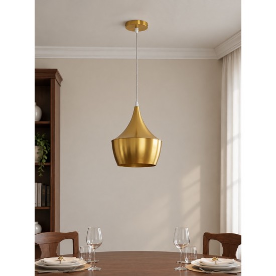 GLOBOSTAR® SHANGHAI 01544 Μοντέρνο Κρεμαστό Φωτιστικό Οροφής με Ντουί 1 x E27 AC 220-240V IP20 - Χρυσό Πλατίνα - Μ24 x Π24 x Υ30cm GLOBOSTAR® SHANGHAI 01544 Μοντέρνο Κρεμαστό Φωτιστικό Οροφής με Ντουί 1 x E27 AC 220-240V IP20 - Χρυσό Πλατίνα - Μ24 x Π24 x Υ30cm