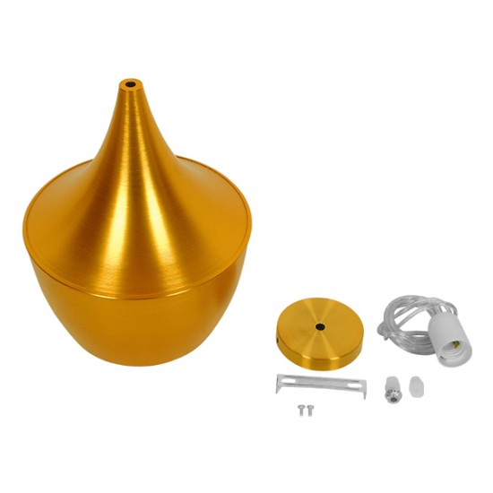 GLOBOSTAR® SHANGHAI 01544 Μοντέρνο Κρεμαστό Φωτιστικό Οροφής με Ντουί 1 x E27 AC 220-240V IP20 - Χρυσό Πλατίνα - Μ24 x Π24 x Υ30cm GLOBOSTAR® SHANGHAI 01544 Μοντέρνο Κρεμαστό Φωτιστικό Οροφής με Ντουί 1 x E27 AC 220-240V IP20 - Χρυσό Πλατίνα - Μ24 x Π24 x Υ30cm