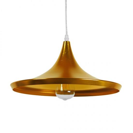 GLOBOSTAR® SHANGHAI 01545 Μοντέρνο Κρεμαστό Φωτιστικό Οροφής με Ντουί 1 x E27 AC 220-240V IP20 - Χρυσό - Μ37 x Π37 x Υ20cm GLOBOSTAR® SHANGHAI 01545 Μοντέρνο Κρεμαστό Φωτιστικό Οροφής με Ντουί 1 x E27 AC 220-240V IP20 - Χρυσό - Μ37 x Π37 x Υ20cm