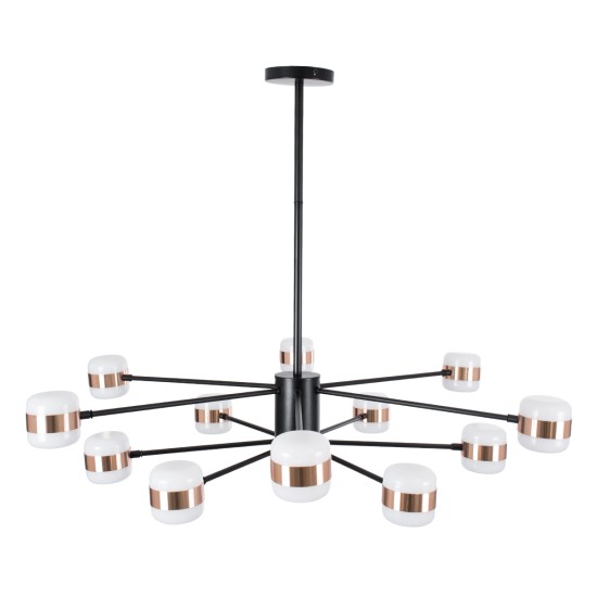 GLOBOSTAR® ORNATE 01553 Μοντέρνο Φωτιστικό Οροφής LED 104W 8320lm 360° AC 220-240V IP20 Φυσικό Λευκό 4500K - Lumileds SMD Chip - Μαύρο & Χάλκινο - Μ65 x Π65 x Υ70cm - 2 Χρόνια Εγγύηση GLOBOSTAR® ORNATE 01553 Μοντέρνο Φωτιστικό Οροφής LED 104W 8320lm 360° AC 220-240V IP20 Φυσικό Λευκό 4500K - Lumileds SMD Chip - Μαύρο & Χάλκινο - Μ65 x Π65 x Υ70cm - 2 Χρόνια Εγγύηση