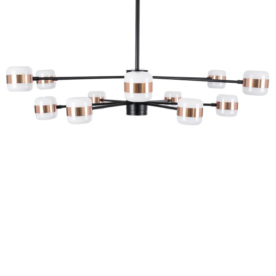 GLOBOSTAR® ORNATE 01553 Μοντέρνο Φωτιστικό Οροφής LED 104W 8320lm 360° AC 220-240V IP20 Φυσικό Λευκό 4500K - Lumileds SMD Chip - Μαύρο & Χάλκινο - Μ65 x Π65 x Υ70cm - 2 Χρόνια Εγγύηση GLOBOSTAR® ORNATE 01553 Μοντέρνο Φωτιστικό Οροφής LED 104W 8320lm 360° AC 220-240V IP20 Φυσικό Λευκό 4500K - Lumileds SMD Chip - Μαύρο & Χάλκινο - Μ65 x Π65 x Υ70cm - 2 Χρόνια Εγγύηση
