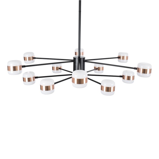 GLOBOSTAR® ORNATE 01553 Μοντέρνο Φωτιστικό Οροφής LED 104W 8320lm 360° AC 220-240V IP20 Φυσικό Λευκό 4500K - Lumileds SMD Chip - Μαύρο & Χάλκινο - Μ65 x Π65 x Υ70cm - 2 Χρόνια Εγγύηση GLOBOSTAR® ORNATE 01553 Μοντέρνο Φωτιστικό Οροφής LED 104W 8320lm 360° AC 220-240V IP20 Φυσικό Λευκό 4500K - Lumileds SMD Chip - Μαύρο & Χάλκινο - Μ65 x Π65 x Υ70cm - 2 Χρόνια Εγγύηση