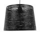 GLOBOSTAR® ACCADEMIA 01556 Μοντέρνο Κρεμαστό Φωτιστικό Οροφής με Ντουί 1 x E27 AC 220-240V IP20 - Μαύρο - Μ35 x Π35 x Υ25cm
