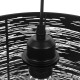GLOBOSTAR® ACCADEMIA 01556 Μοντέρνο Κρεμαστό Φωτιστικό Οροφής με Ντουί 1 x E27 AC 220-240V IP20 - Μαύρο - Μ35 x Π35 x Υ25cm