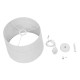 GLOBOSTAR® ACCADEMIA 01557 Μοντέρνο Κρεμαστό Φωτιστικό Οροφής με Ντουί 1 x E27 AC 220-240V IP20 - Λευκό - Μ35 x Π35 x Υ25cm