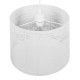 GLOBOSTAR® ACCADEMIA 01557 Μοντέρνο Κρεμαστό Φωτιστικό Οροφής με Ντουί 1 x E27 AC 220-240V IP20 - Λευκό - Μ35 x Π35 x Υ25cm