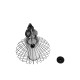 GLOBOSTAR® LILY 01558 Vintage Κρεμαστό Φωτιστικό Οροφής με Ντουί 1 x E27 AC 220-240V IP20 - Μαύρο & Λευκό - Μ43 x Π43 x Υ55cm GLOBOSTAR® LILY 01558 Vintage Κρεμαστό Φωτιστικό Οροφής με Ντουί 1 x E27 AC 220-240V IP20 - Μαύρο & Λευκό - Μ43 x Π43 x Υ55cm
