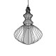 GLOBOSTAR® LILY 01558 Vintage Κρεμαστό Φωτιστικό Οροφής με Ντουί 1 x E27 AC 220-240V IP20 - Μαύρο & Λευκό - Μ43 x Π43 x Υ55cm GLOBOSTAR® LILY 01558 Vintage Κρεμαστό Φωτιστικό Οροφής με Ντουί 1 x E27 AC 220-240V IP20 - Μαύρο & Λευκό - Μ43 x Π43 x Υ55cm