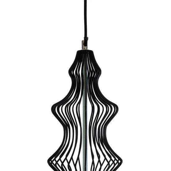 GLOBOSTAR® LILY 01558 Vintage Κρεμαστό Φωτιστικό Οροφής με Ντουί 1 x E27 AC 220-240V IP20 - Μαύρο & Λευκό - Μ43 x Π43 x Υ55cm GLOBOSTAR® LILY 01558 Vintage Κρεμαστό Φωτιστικό Οροφής με Ντουί 1 x E27 AC 220-240V IP20 - Μαύρο & Λευκό - Μ43 x Π43 x Υ55cm
