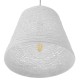 GLOBOSTAR® PLAYROOM 01562 Vintage Κρεμαστό Φωτιστικό Οροφής με Ντουί 1 x E27 AC 220-240V IP20 - Λευκό - Μ32 x Π32 x Υ27cm