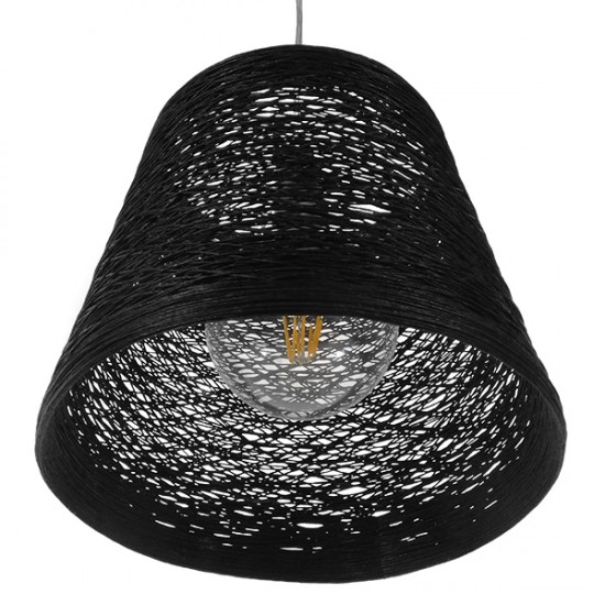 GLOBOSTAR® PLAYROOM 01563 Vintage Κρεμαστό Φωτιστικό Οροφής με Ντουί 1 x E27 AC 220-240V IP20 - Μαύρο - Μ32 x Π32 x Υ27cm GLOBOSTAR® PLAYROOM 01563 Vintage Κρεμαστό Φωτιστικό Οροφής με Ντουί 1 x E27 AC 220-240V IP20 - Μαύρο - Μ32 x Π32 x Υ27cm