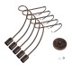 GLOBOSTAR® PAULELI 01564 Μοντέρνο Φωτιστικό Οροφής με Ντουί 5 x E27 AC 220-240V IP20 - Χάλκινο - Μ80 x Π80 x Υ40cm
