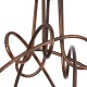 GLOBOSTAR® PAULELI 01564 Μοντέρνο Φωτιστικό Οροφής με Ντουί 5 x E27 AC 220-240V IP20 - Χάλκινο - Μ80 x Π80 x Υ40cm