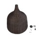 GLOBOSTAR® BAHAMAS 01569 Boho Κρεμαστό Φωτιστικό Οροφής με Ντουί 1 x E27 AC 220-240V IP20 - Καφέ - Μ90 x Π90 x Y90cm