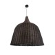 GLOBOSTAR® BAHAMAS 01569 Boho Κρεμαστό Φωτιστικό Οροφής με Ντουί 1 x E27 AC 220-240V IP20 - Καφέ - Μ90 x Π90 x Y90cm